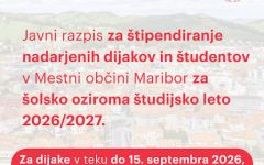 Štipendija za nadarjene dijake_Maribor