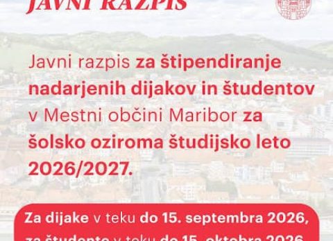 Štipendija za nadarjene dijake_Maribor